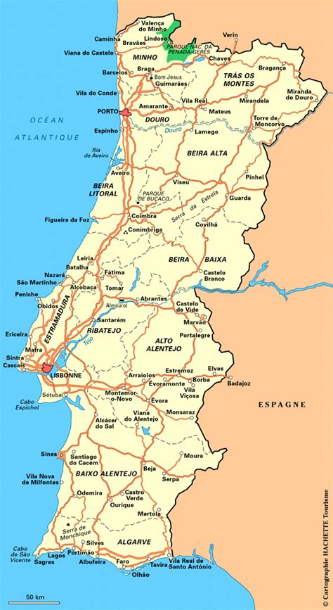 Carte Portugal : Plan Portugal